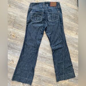Level 99 SZ 25 Flare Leg Bell Bottom Jeans Medium Denim Hippie Cowboy Cowgirl